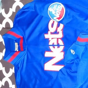 Official Hardwood Classic Basketball Jacket..NJ Nets